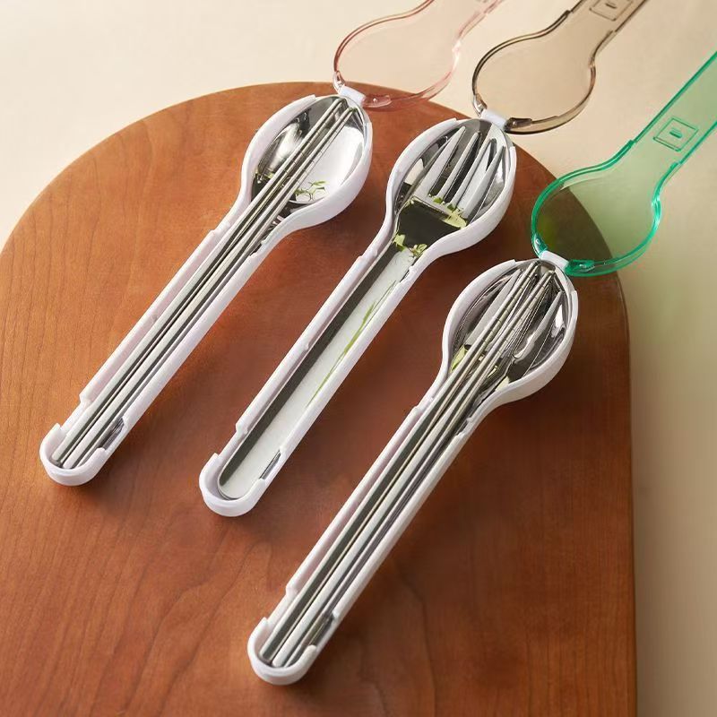Camping Cooking Utensils - Портативный набор столовых приборов с ящиком