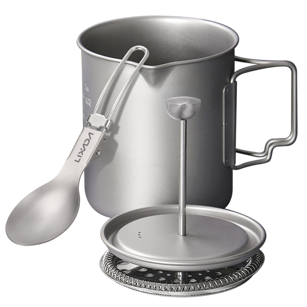 Camping Cooking Gadgets - Титановая кофейная чашка Lixada 750 мл,