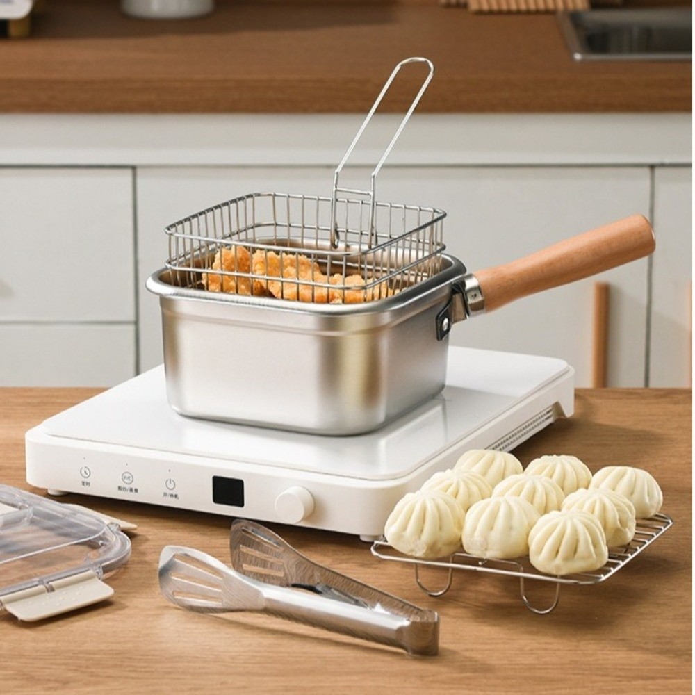 Camping Cooking Gear Set - Портативная сковорода из нержавеющей стали квадратной