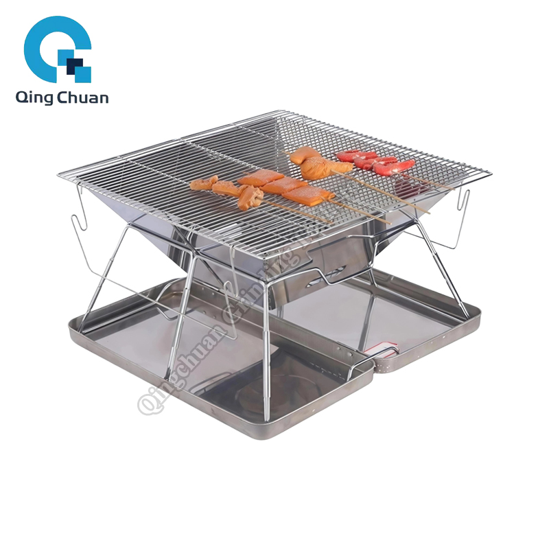 Camping With Cooking - Складной гриль-печь для кемпинга из нержавеющей