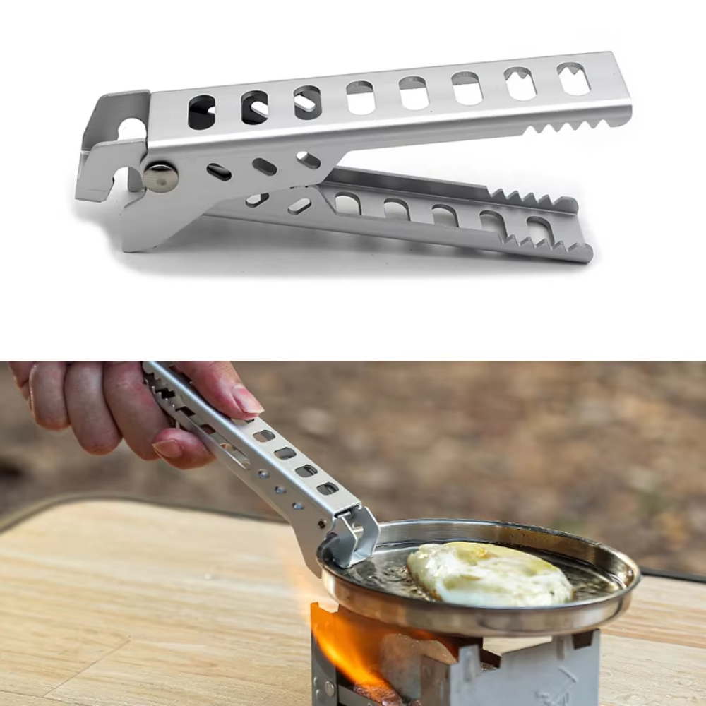 Camping Cooking Gadgets - Открытый алюминиевый зажим из анти-горячего сплава,
