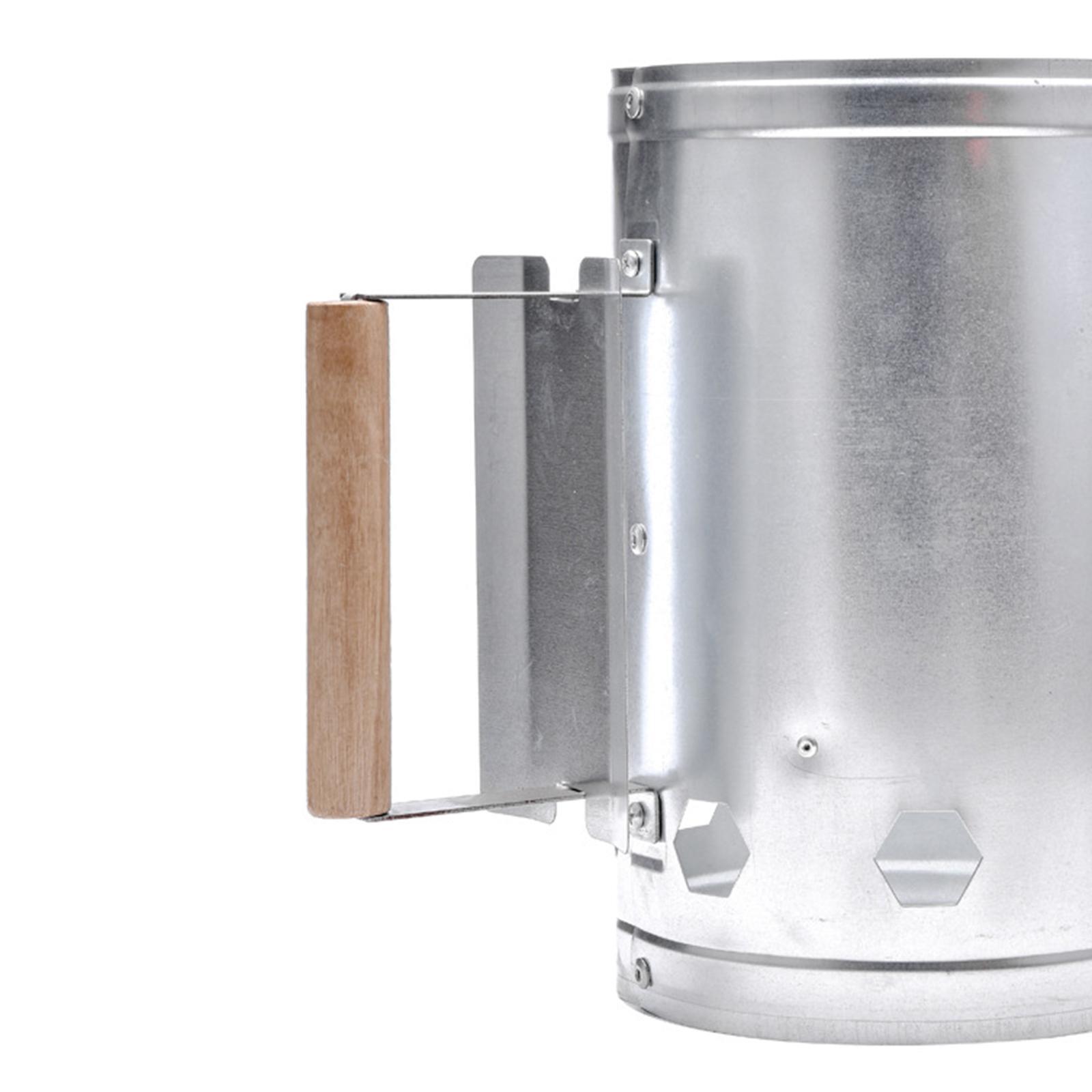 Charcoal Chimney Starter - Стальная быстродействующая Зажигалка для барбекю, дымохода