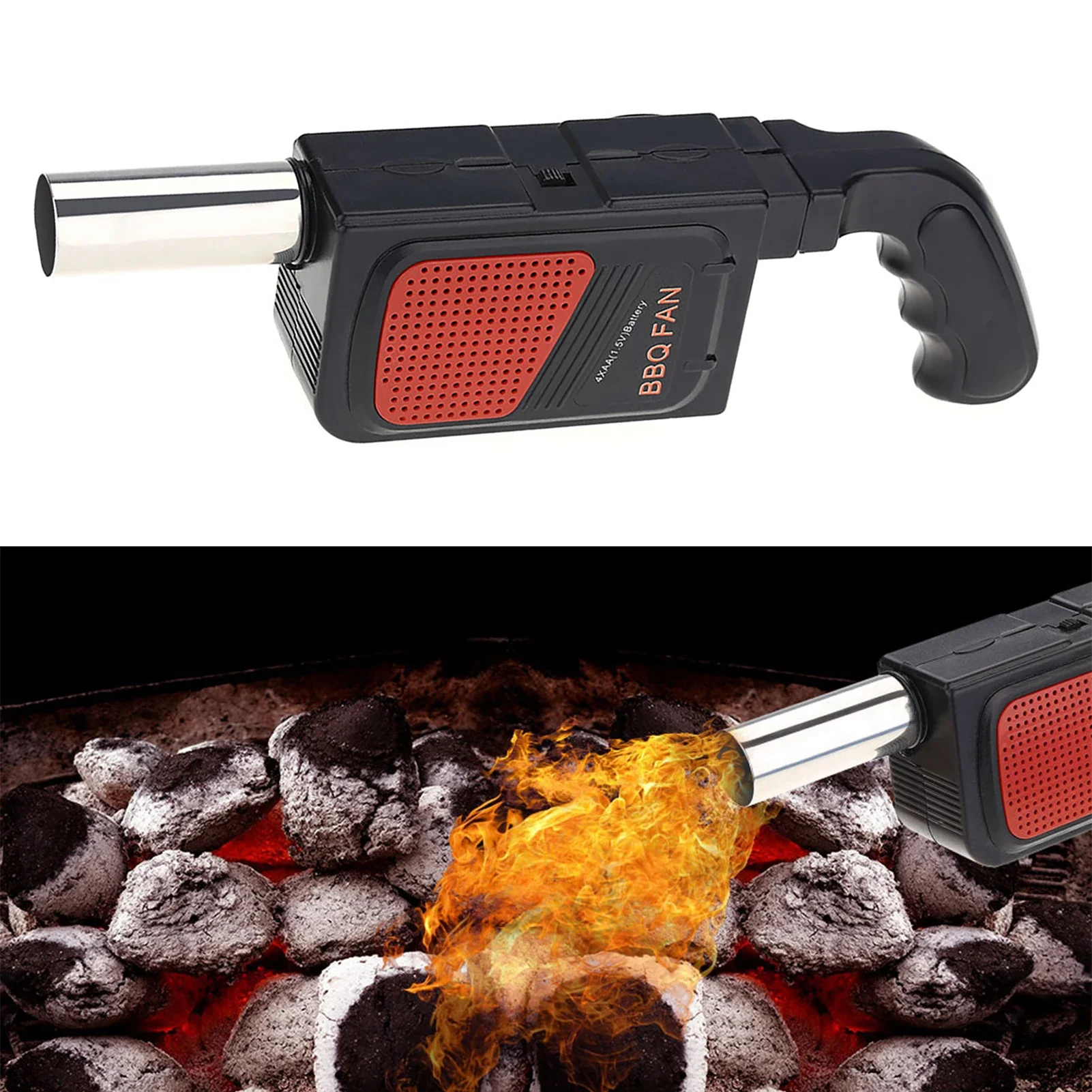 Camping Cooking Gadgets - Портативный ручной электрический вентилятор-воздуходувка для барбекю,