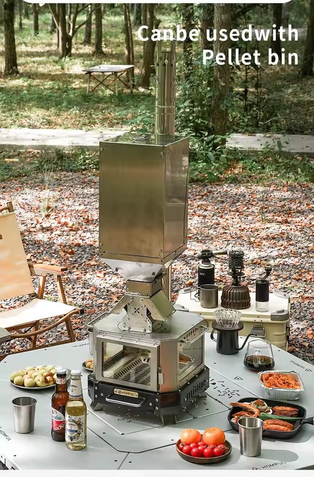 Портативная дровяная печь HOMF – обзор и цена Camping Cooking Gadgets