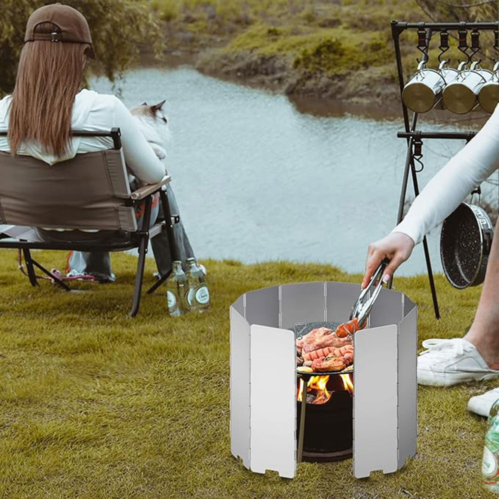 Легкий складной ветрозащитный  – обзор и цена Camping Cooking No Gas