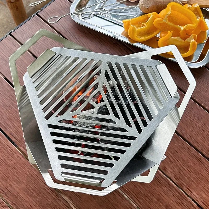 Ветрозащитный складной гриль-б – обзор и цена Camping Cooking Gadgets