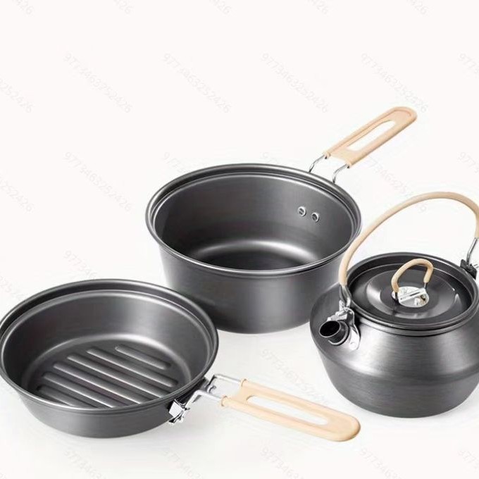 Походный набор для приготовлен – обзор и цена Camping Cooking Set With Kettle