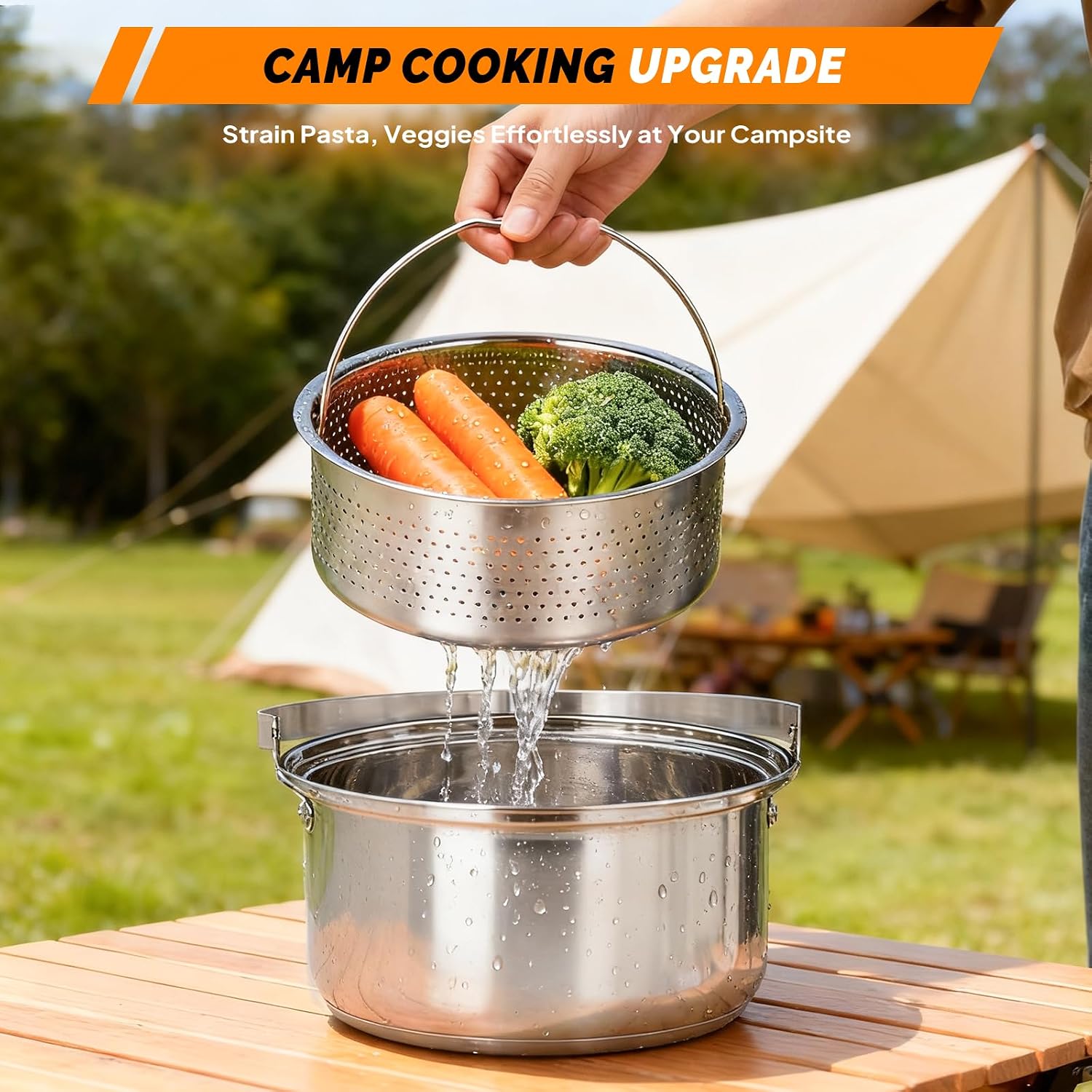Набор посуды из 6 предметов, л – обзор и цена Camping Cooking Set With Kettle