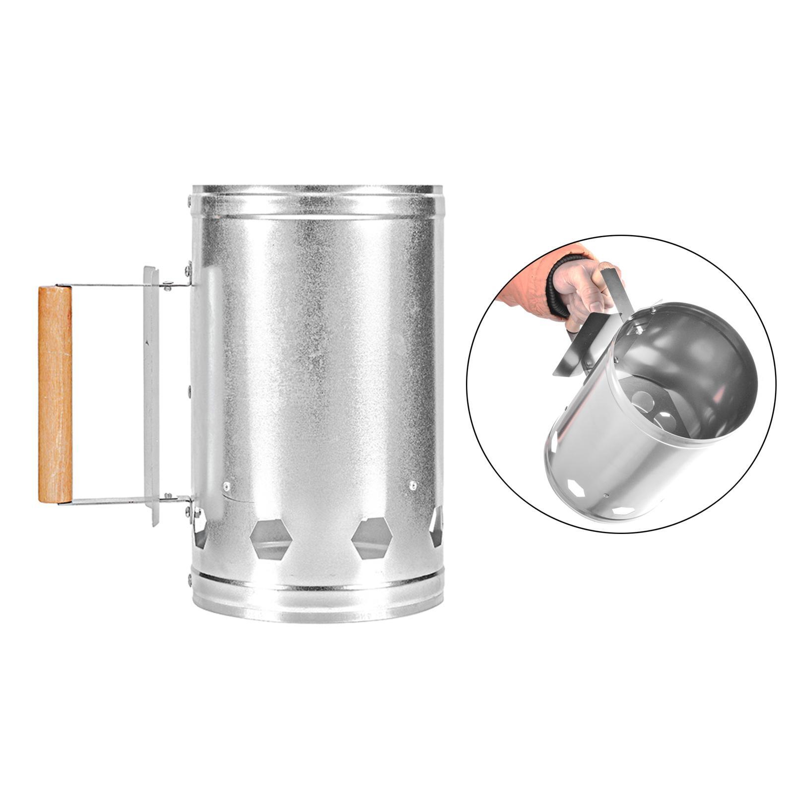 Стальная быстродействующая Заж – обзор и цена Charcoal Chimney Starter