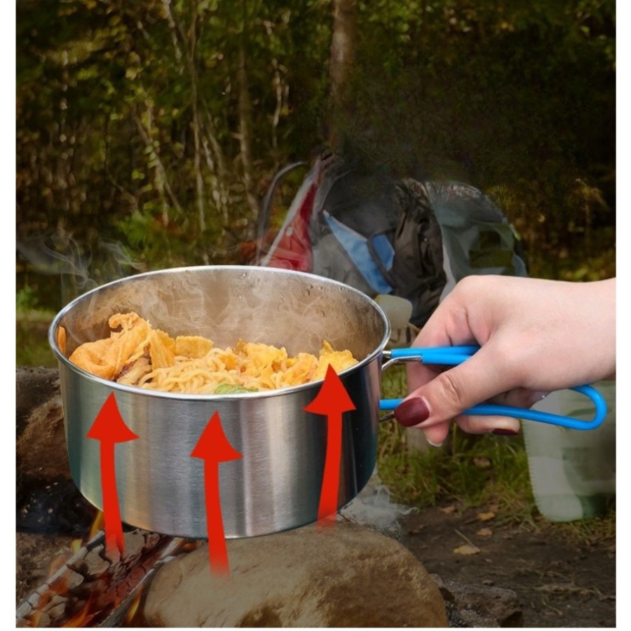 Набор походной посуды из нержа – обзор и цена Camping Cooking Set With Kettle
