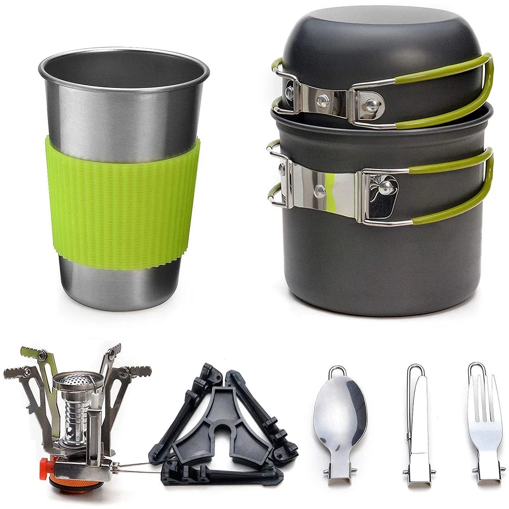 Набор посуды для кемпинга с пл – обзор и цена Camping Cooking Gear Set