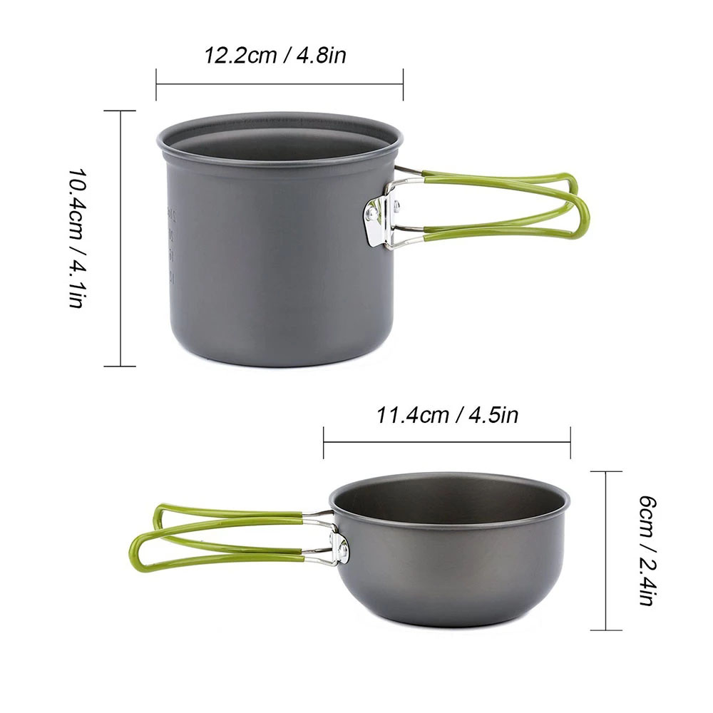 Набор посуды для кемпинга с пл – обзор и цена Camping Cooking Gear Set